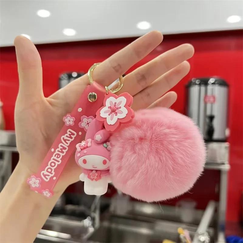 Sanrio Hello Kitty sac pendentif porte-clés dessin animé Kuromi cannelle mélodie peluche poupée sac