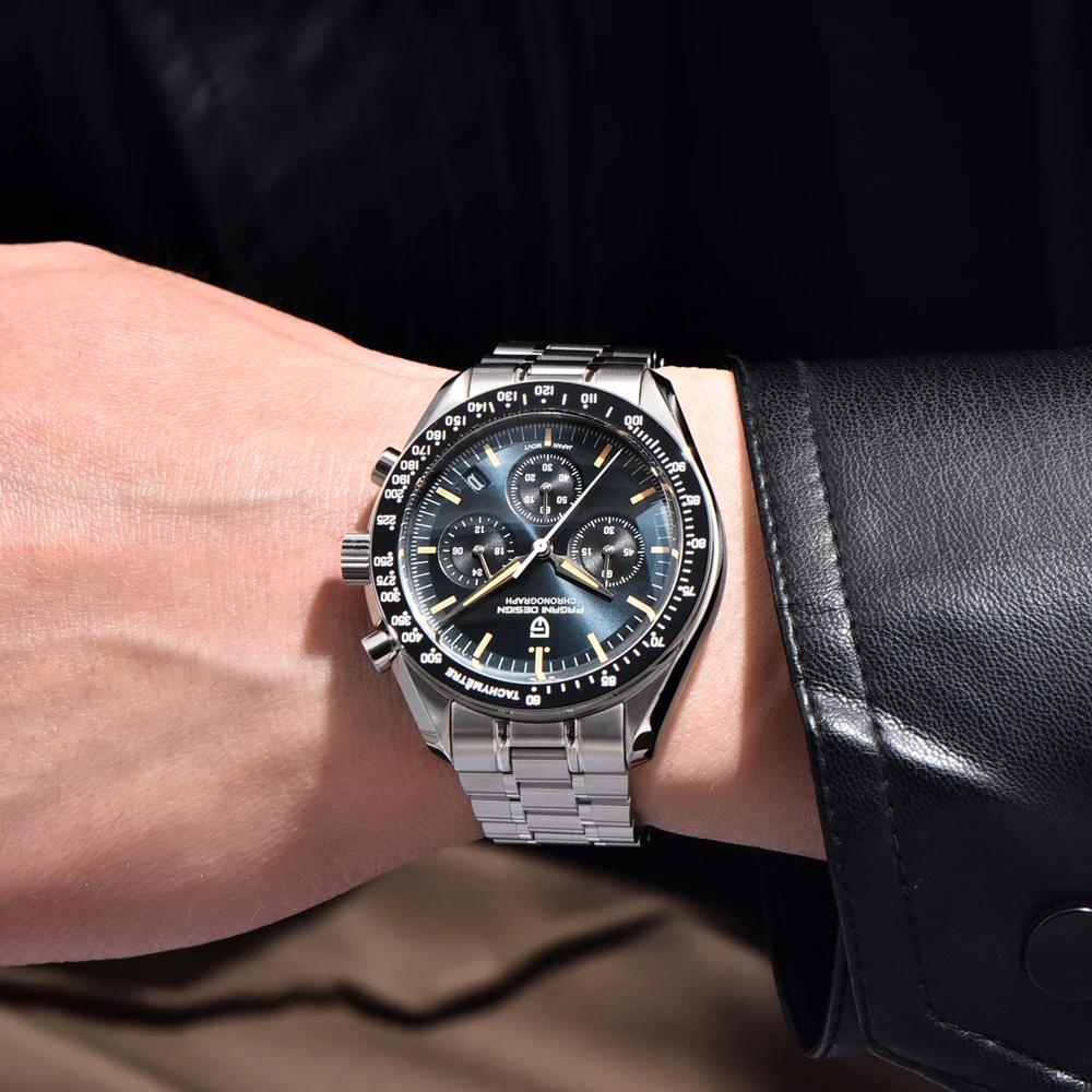 Nouvelle Montre Homme PAGANI DESIGN Moon V6 2026, Montre à Quartz de Luxe pour Homme, Chronographe V