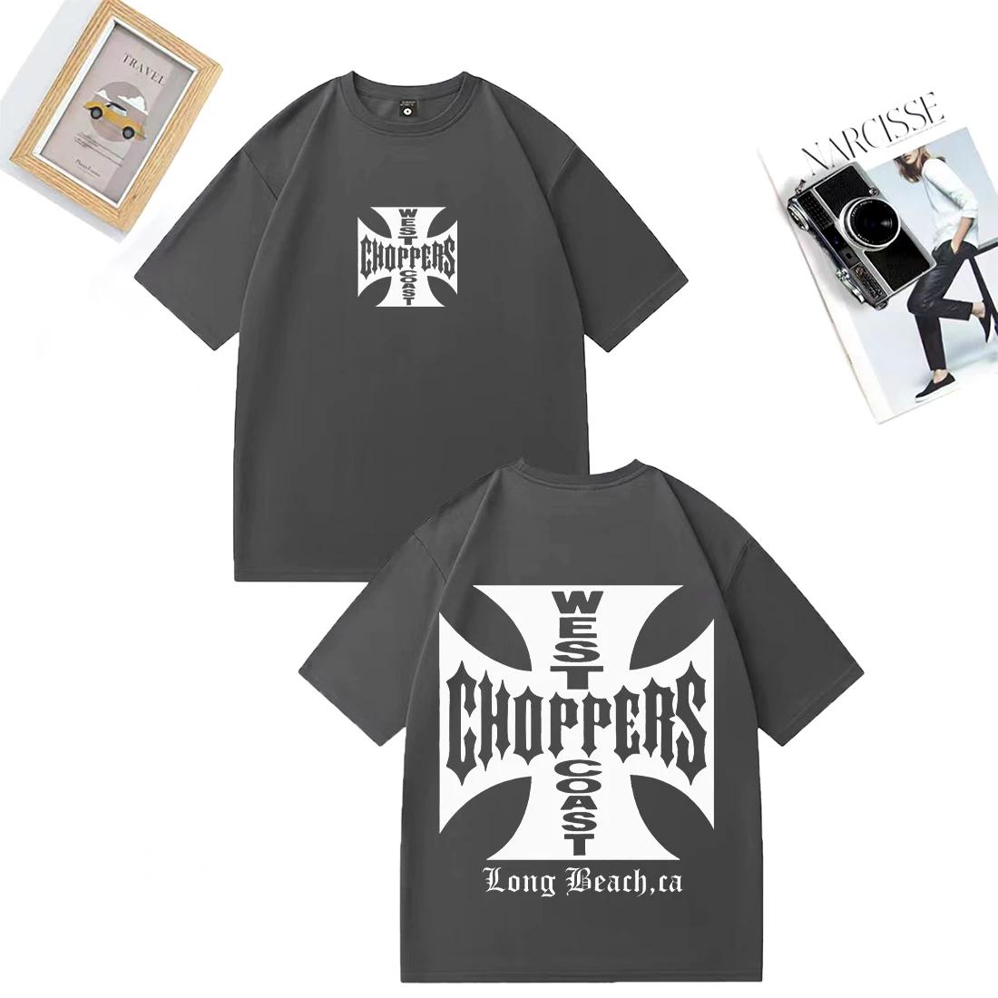 Chemise Paul Walker West Coast Choppers pour hommes et femmes, t-shirt vintage ample en coton à manc