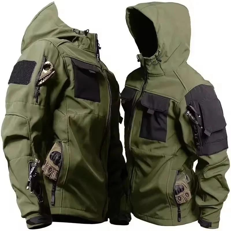 Vestes tactiques militaires pour hommes, nouvelle collection automne-hiver, coque souple, imperméabl