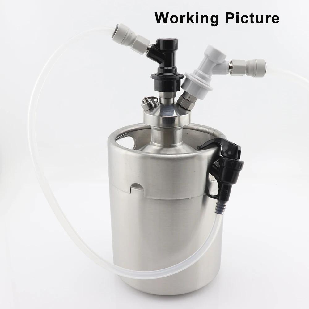 Kit de déconnexion de verrouillage à bille pour fût de bière, distributeur de gaz/liquide avec racco