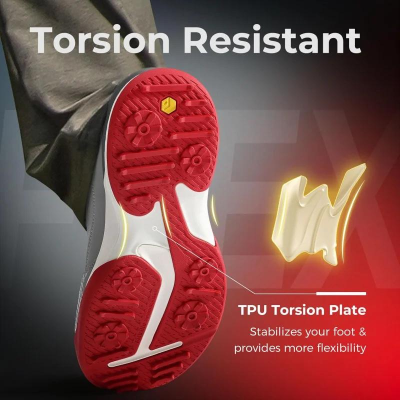 Chaussures de golf larges FitVille pour hommes, chaussures de golf professionnelles résistantes à l'