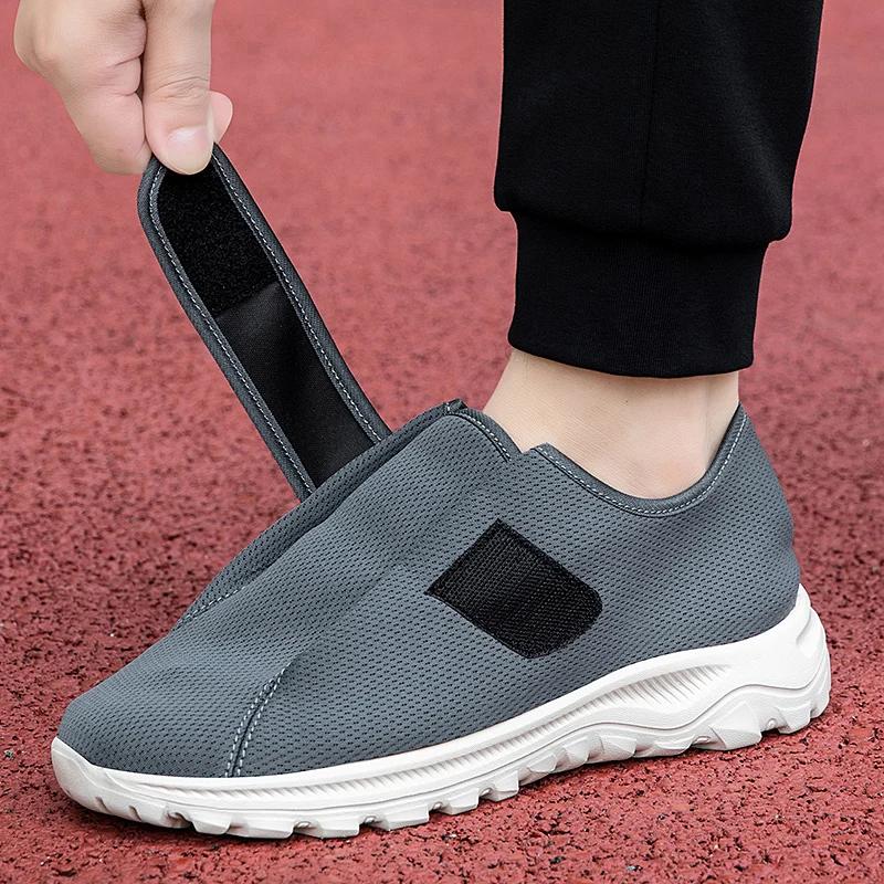 Chaussures orthopédiques extra larges à enfiler facilement pour diabétiques, idéales pour les pieds