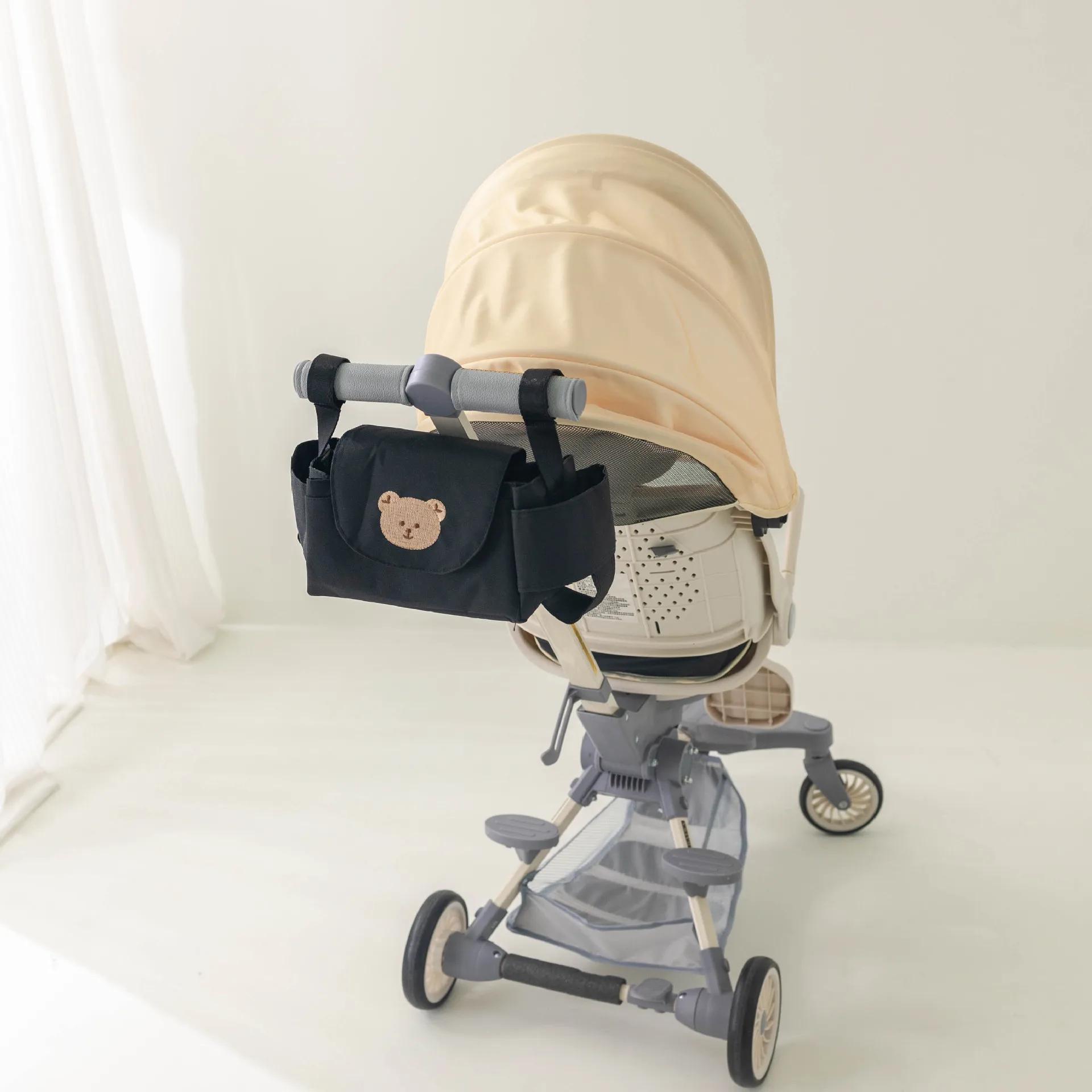 Sac de poussette pour bébé, organisateur de landau, accessoires pour bébé, porte-gobelet, chariot po