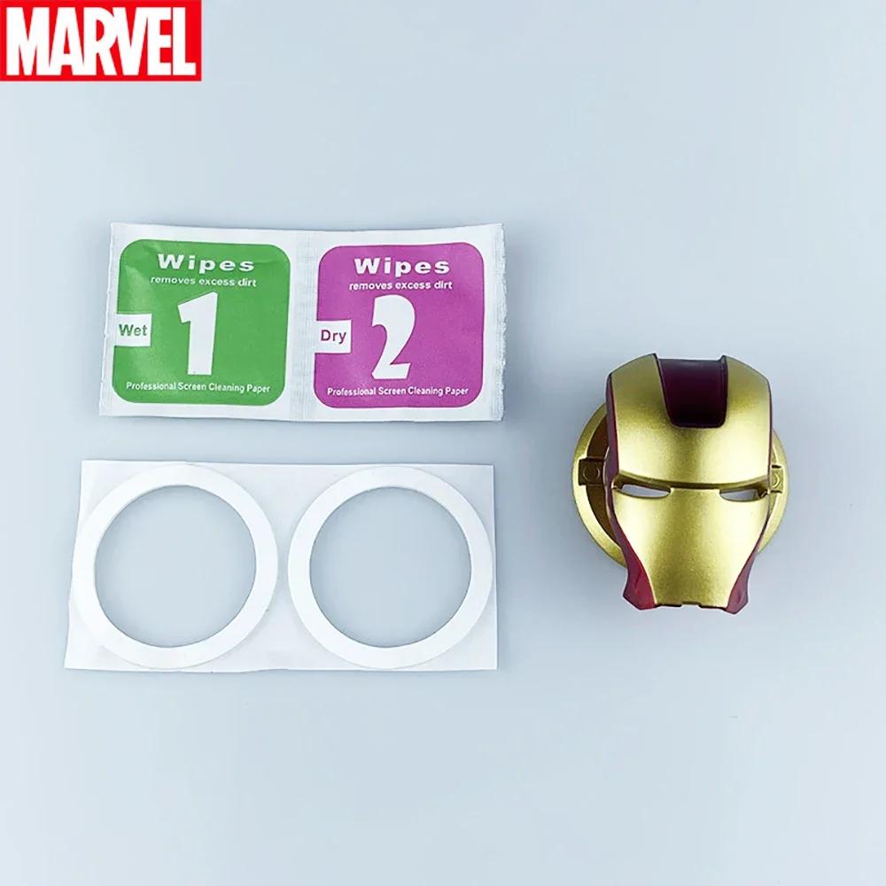 Couverture d'allumage de voiture Marvel-bouton de démarrage du moteur Captain America et Iron Man, a