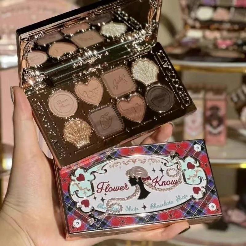 Flower Knows maquillage fard à paupières chocolat Wonder-Shop paillettes mat ombre à paupières Palet
