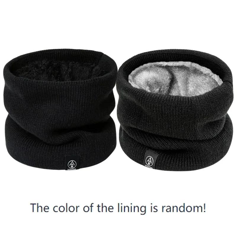 Écharpe Snood unisexe en cachemire solide pour hommes et femmes, anneau de cou, optique chaude, mode