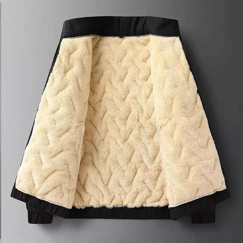 Costume chaud d'hiver pour hommes, ensemble deux pièces, automne et hiver, pantalon épais décontract