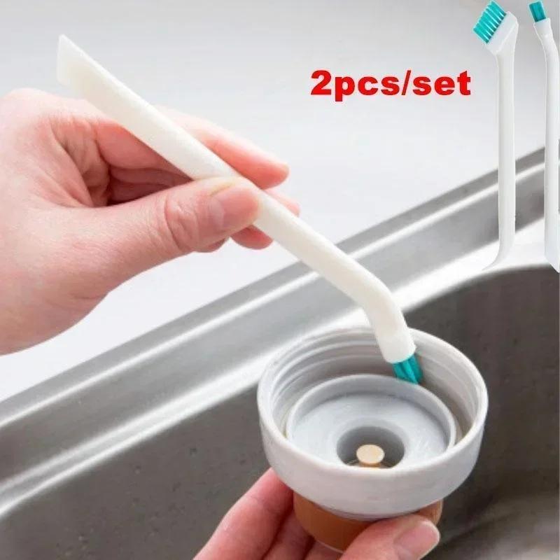 2 pièces/ensemble nettoyage étroit * brosse longue poignée Portable écart biberon écart brosse de ne