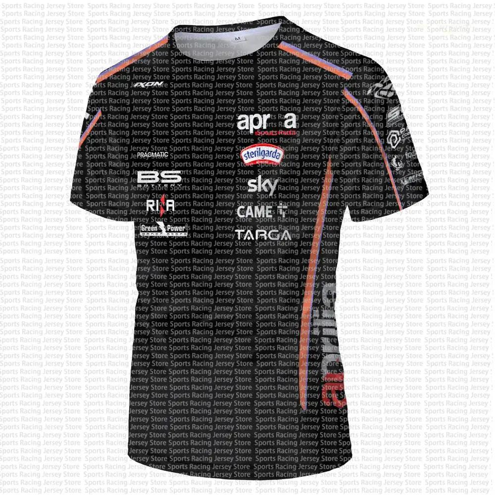 T-shirt homme noir style course imprimé 3D, manches courtes, col rond, inspiré des équipes sportives