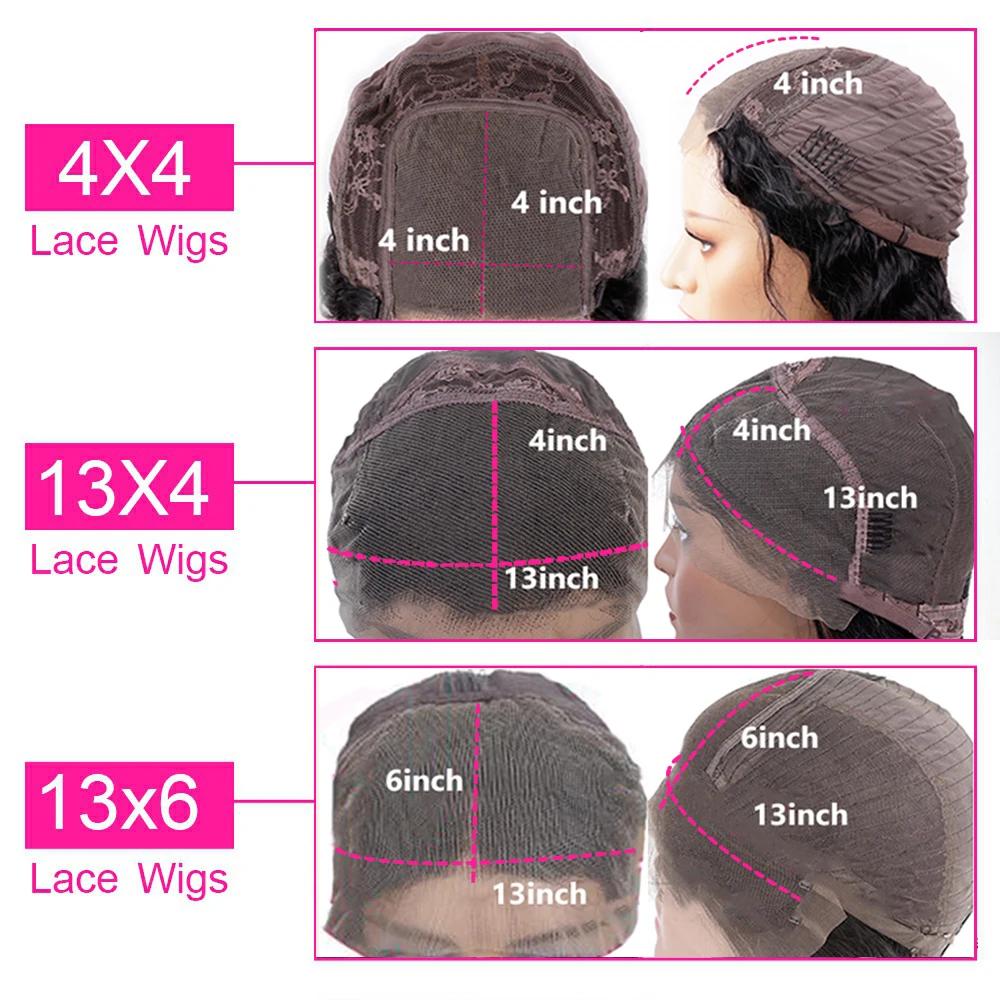 Perruque Lace Front Wig Brésilienne Naturelle, Cheveux Bouclés, Deep Wave, 13x4, 13x6, HD, Densité 2