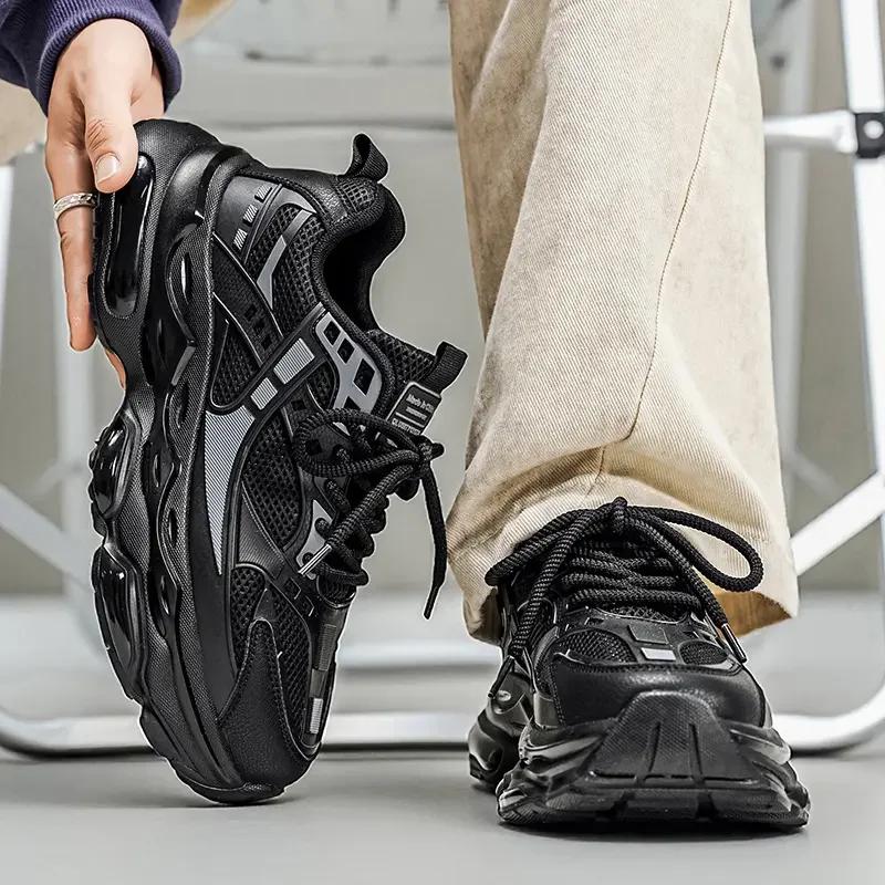 2026 Nouveaux hommes baskets décontracté athlétique marche baskets mâle noir haute qualité tendance