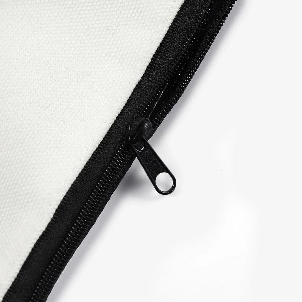 20 sacs cosmétiques personnalisables en toile avec fermeture éclair noire, trousses à crayons pour v