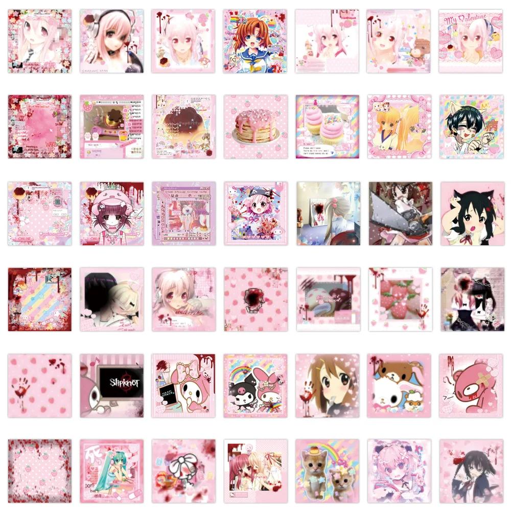 80 pièces dessin animé mignon Cutecore compte à main décoration bricolage papeterie Mobile autocolla