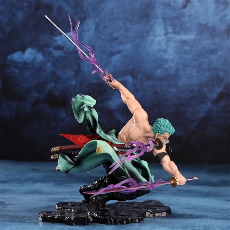 Une pièce 10CM Figure jouets Anime GK Roronoa Zoro trois lames sa-maximum PVC Action Collection Figu