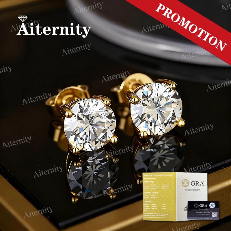 Boucles d'oreilles Moissanite pour femmes, Promotion 100%, stylo de Test de diamant, clous d'oreille