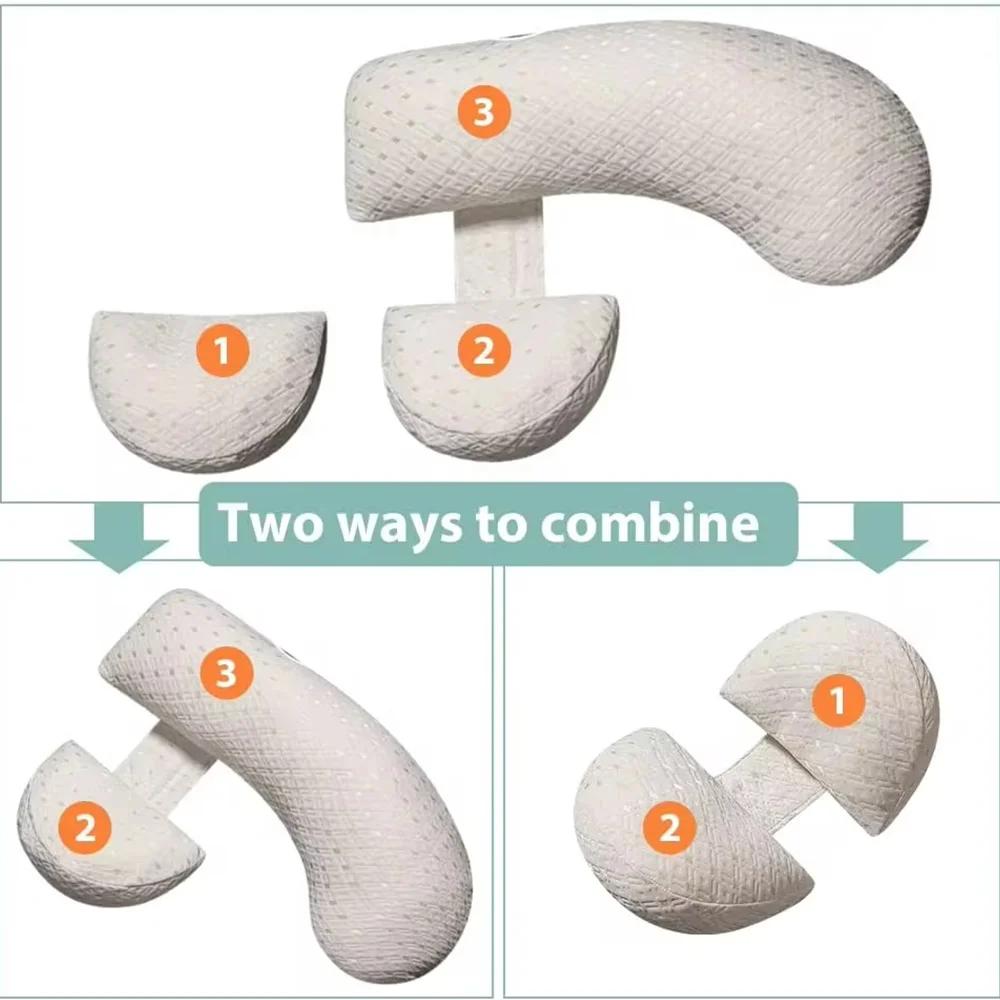 PANGDUBE oreiller de grossesse multifonctionnel pour femmes enceintes oreiller enceinte coussin d'al