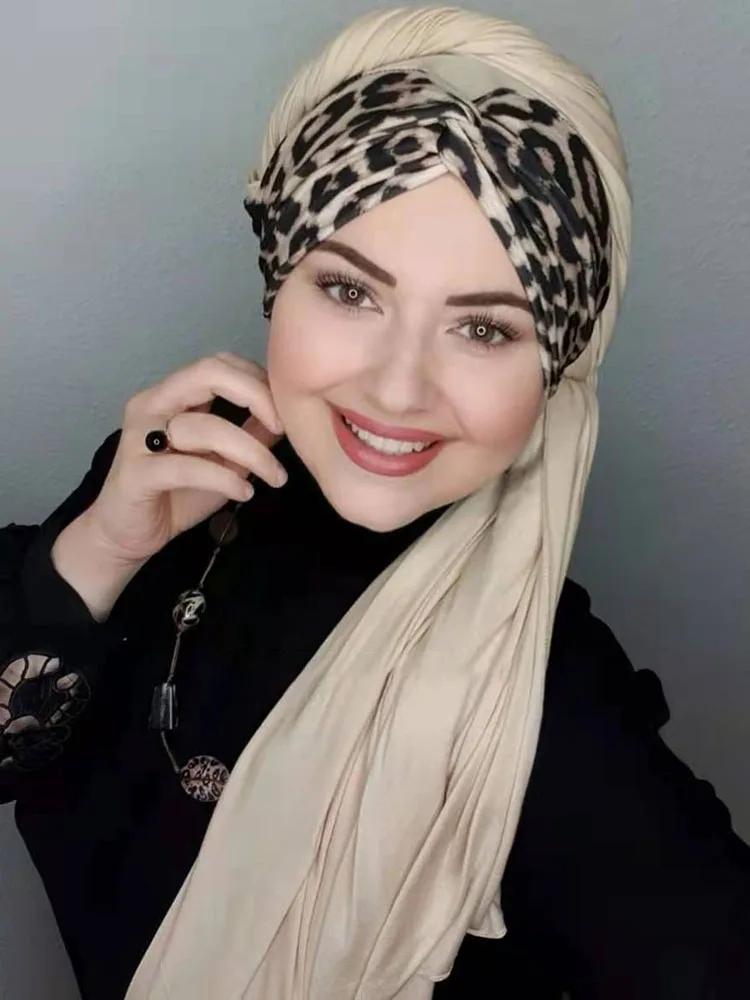 Hijabaya musulman pour femme, écharpe noire, hijab du Ramadan, hijabs en jersey de luxe, robe Abayas