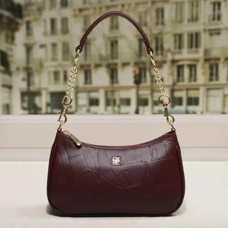 CH – sac à bandoulière Simple pour femmes, sac à main cloison de mode, marque de luxe Durable, sac à