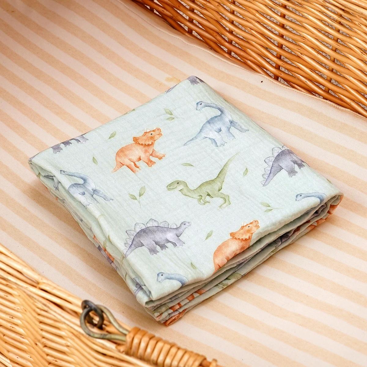 Kangobaby # Ma vie douce # Couverture en mousseline 100% coton pour bébé, serviette de bain pour b