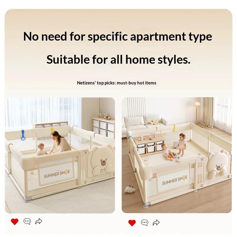 Parc de jeu pour bébé, barrière de sécurité réglable et extensible, pour intérieur et extérieur, non