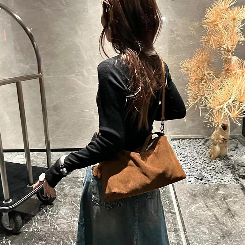 FIRMRANCH-Sac à main en cuir de vachette grande capacité pour femme, sac à main polyvalent, paresseu