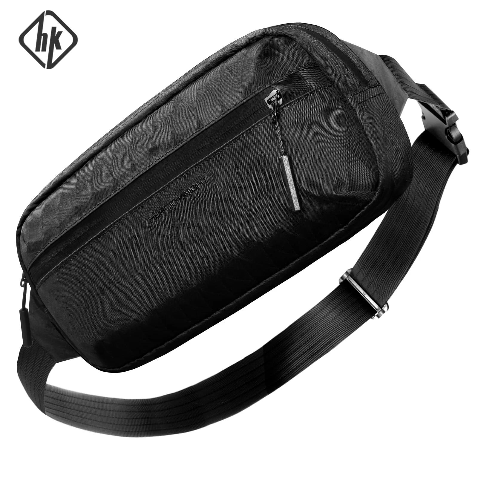 Hcankcan sac à bandoulière étanche hommes léger x-pa sac à bandoulière en tissu multi-poches sac min