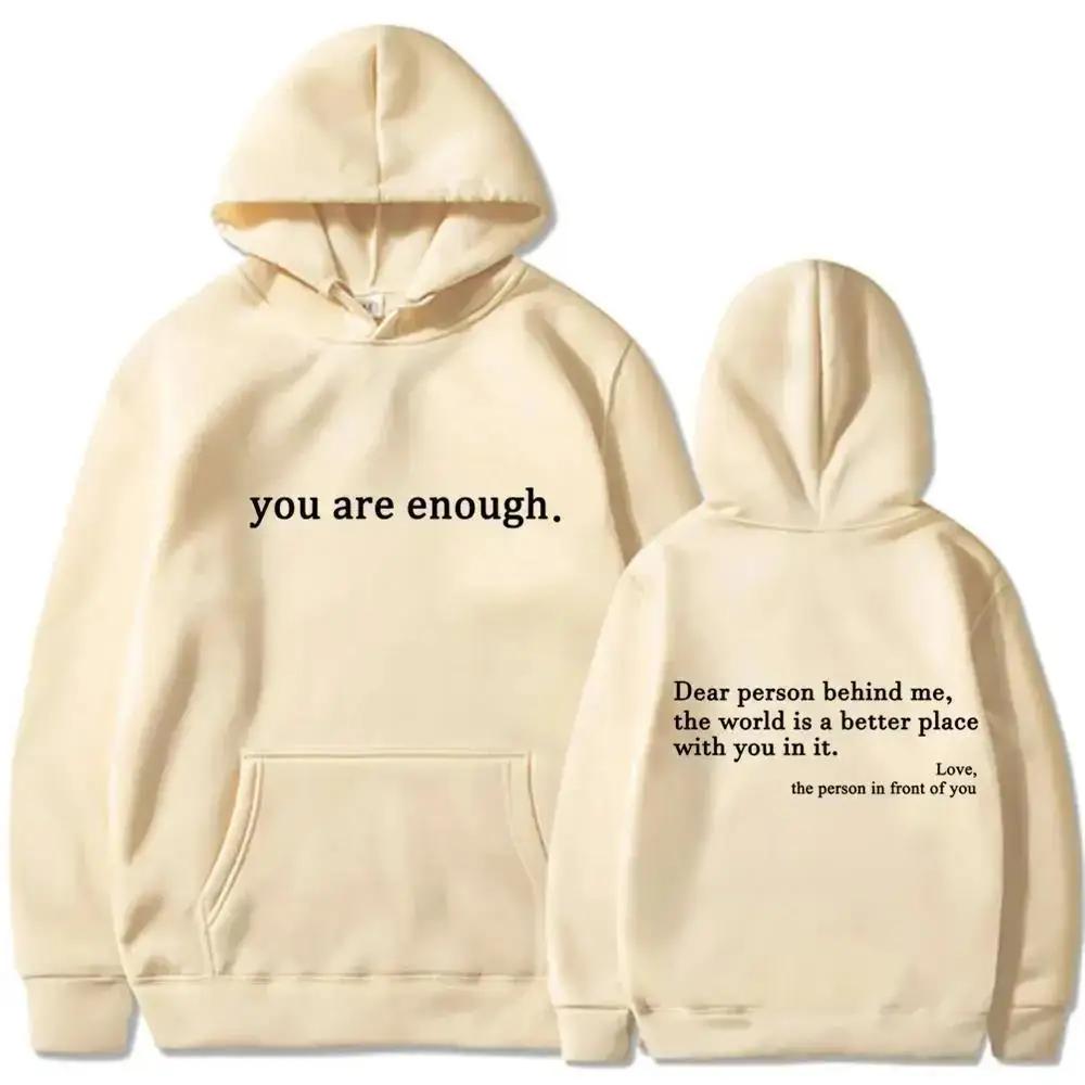 Automne hiver hommes à capuche cher personne derrière moi vous êtes assez imprimer mode sweat Hip Ho