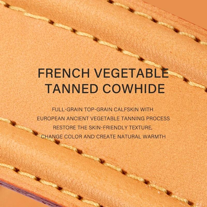 CRAZYSMITH Vachetta Sangle de sac en cuir de rechange pour LV VIVA CITE PM MM couche supérieure en c