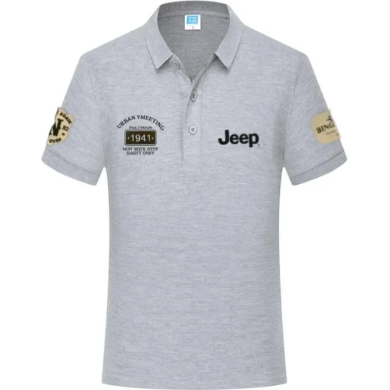 T-shirts et polos d'été de haute qualité, style Jeep 2026, chemises décontractées à manches courtes