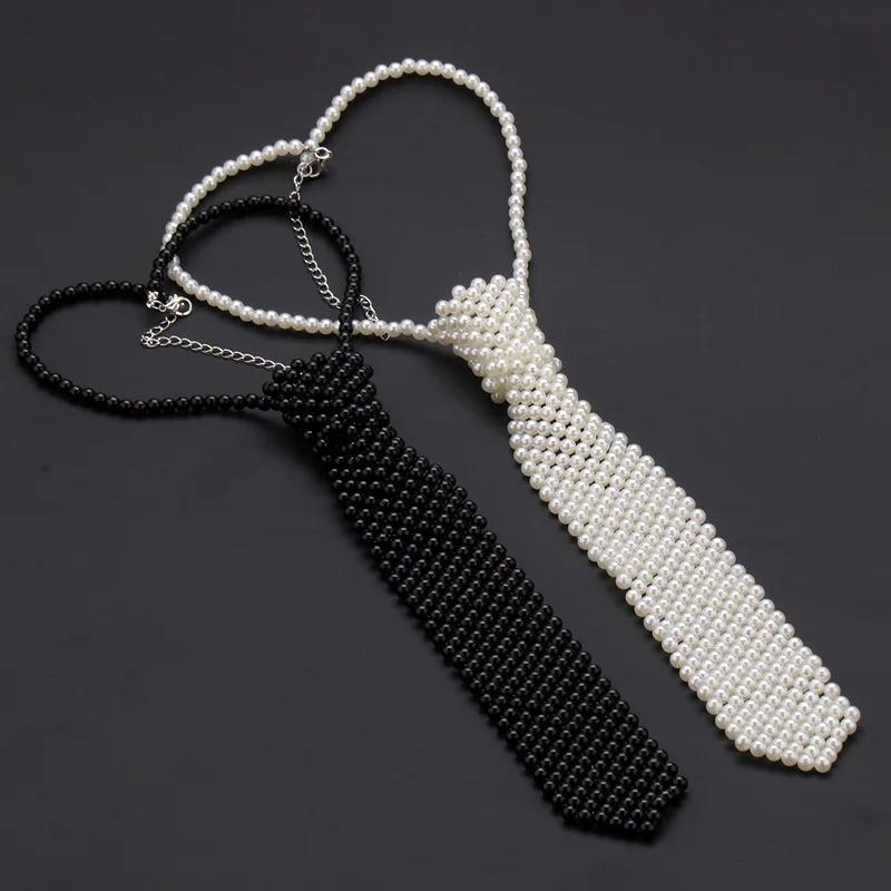 Cravate en perles populaire, style tendance, vêtements de tempérament pour garçons et filles, nœud p