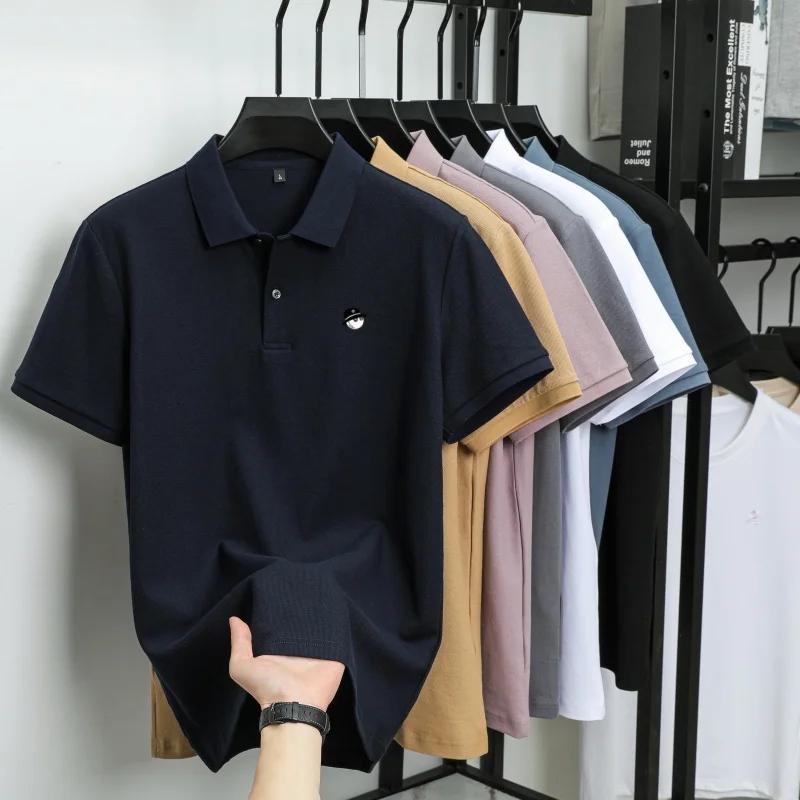 Polo brodé à motif exquis de dessin animé, nouvelle collection, best-seller de l'été, pour hommes, 1