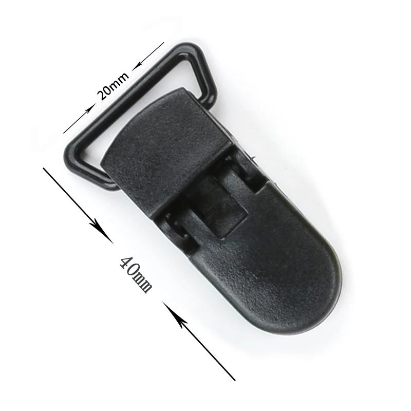 Fermoir en plastique pour mamelon de bébé, 20mm, perles colorées en Silicone, accessoire de fabricat