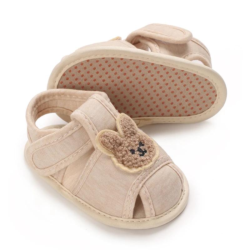 Baotou – sandales confortables à semelle souple, ours mignon, chaussures de premier pas Anti-coup de