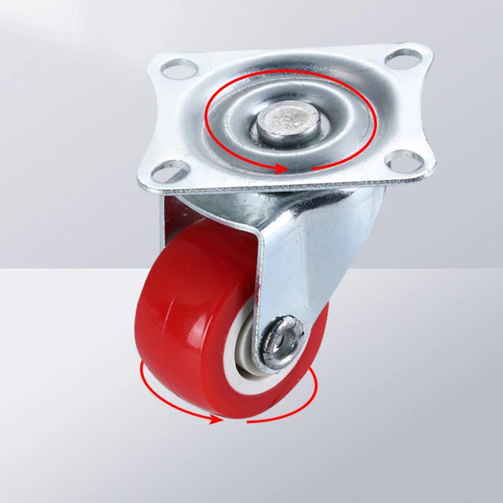 2 ⁄ 4 petites roulettes silencieuses, roues universelles, roulettes rotatives 1.97 ", roues fixes ro
