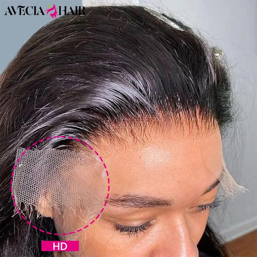 28 Pouce Perruques cheveux humains perruque cheveux humains brésiliens solde transparent hd 13x4 lac
