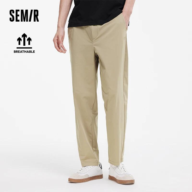 Semir pantalon à jambe droite hommes 2025 été nouveau polyvalent tenue décontractée pantalon hommes