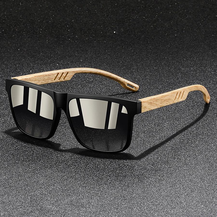 Mode Vintage carré cadre carré lunettes de soleil hommes femmes pêche conduite homme marque de luxe