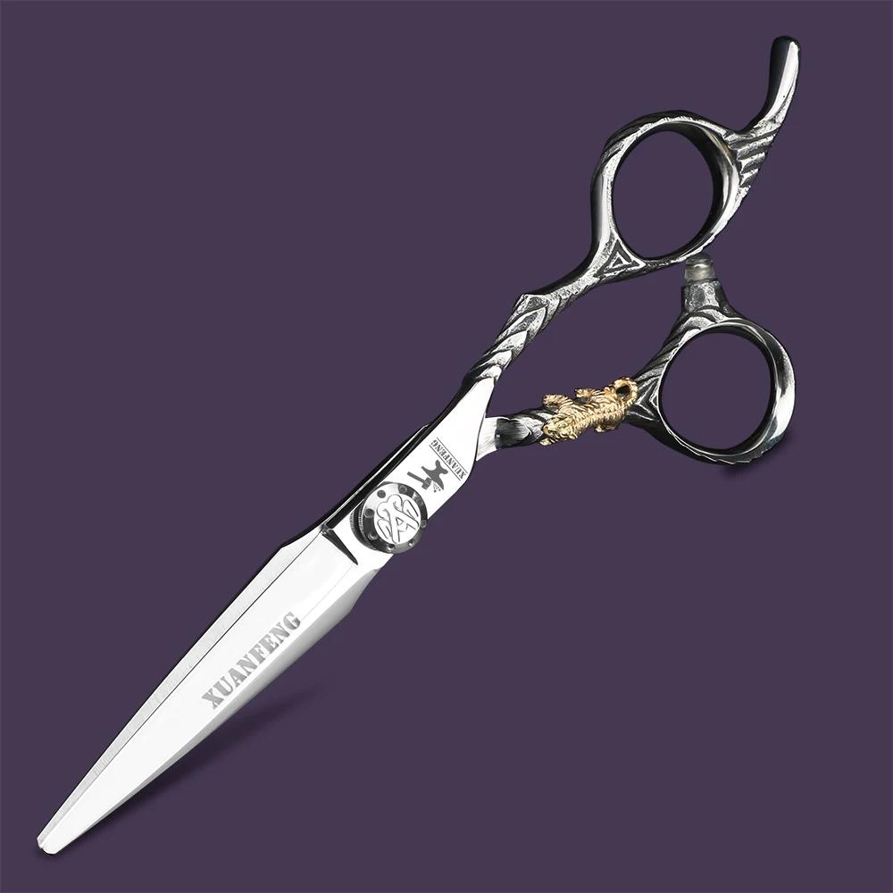 XUANFENG – ciseaux à cheveux professionnels de 6 pouces, ensemble de ciseaux de coupe et d'amincisse