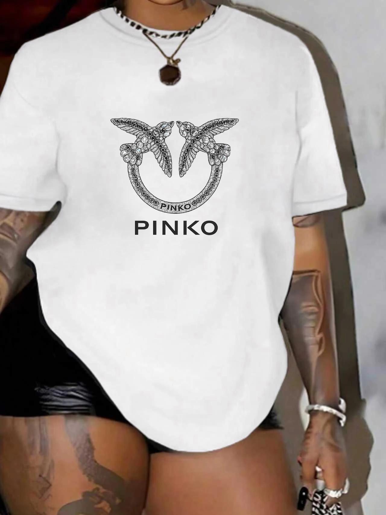【12081】 T-shirt col rond femme manches courtes mode imprimé demi-manches haut élastique T-shirt