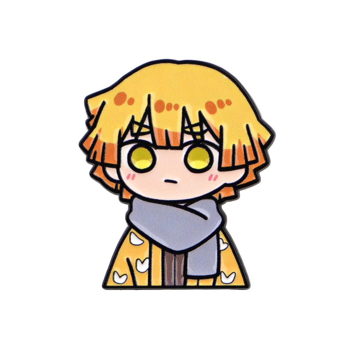 Lot de 12 épingles en émail Anime pour garçons et filles, broches de dessin animé pour manteaux, bad