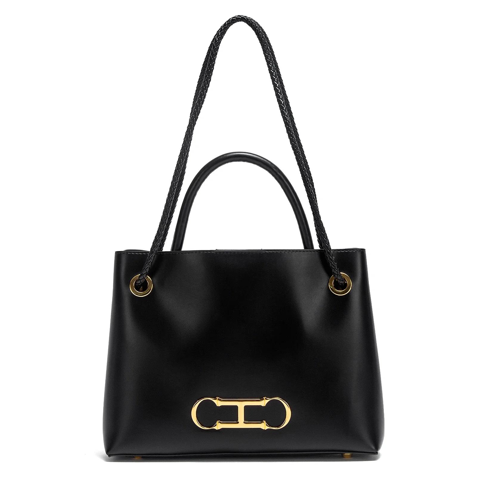 C-H femmes sac à main nouveau sac fourre-tout minimaliste noir double usage sacs de femme de transpo