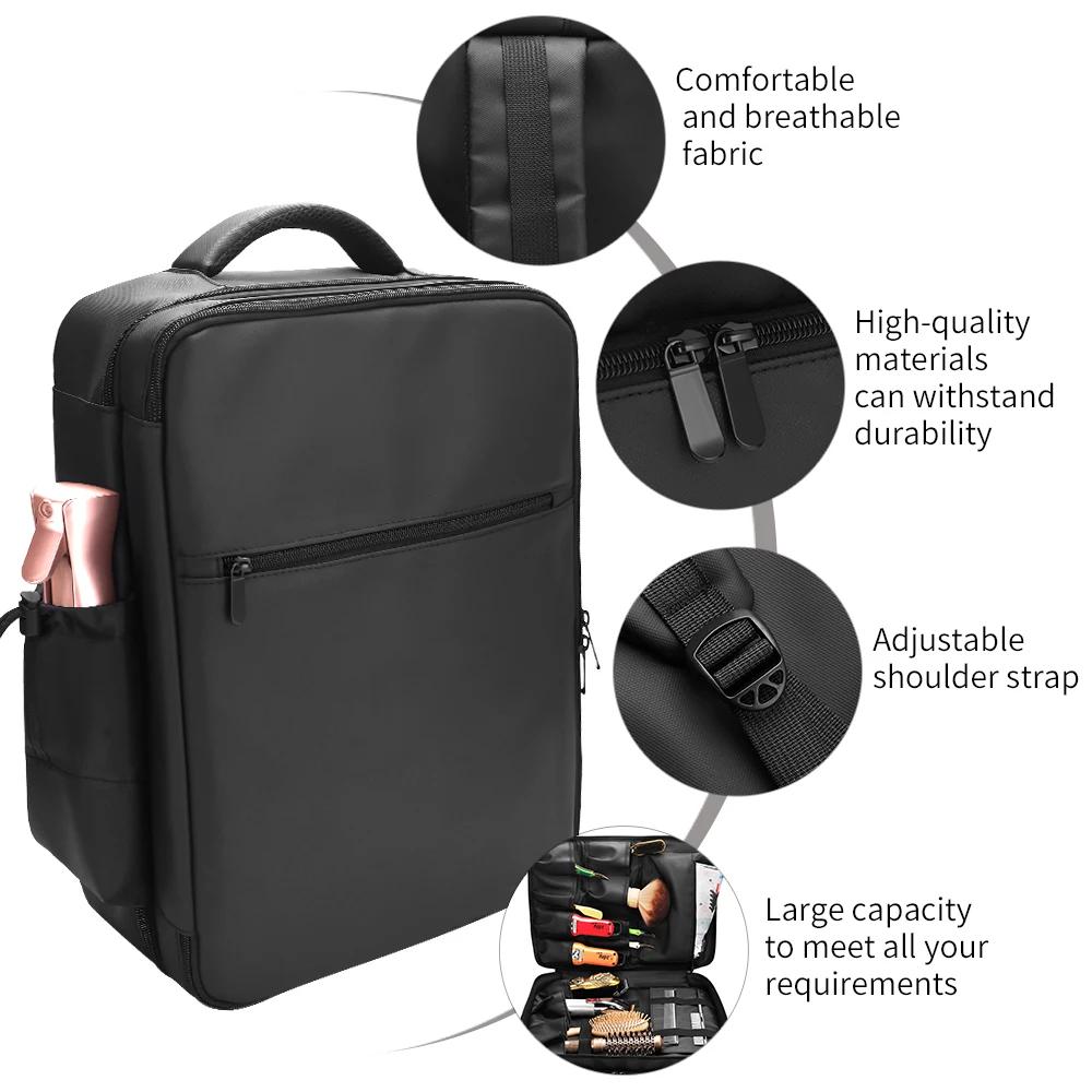Sac de rangement de Salon professionnel pour barbier, sac de voyage multifonctionnel à sangle réglab