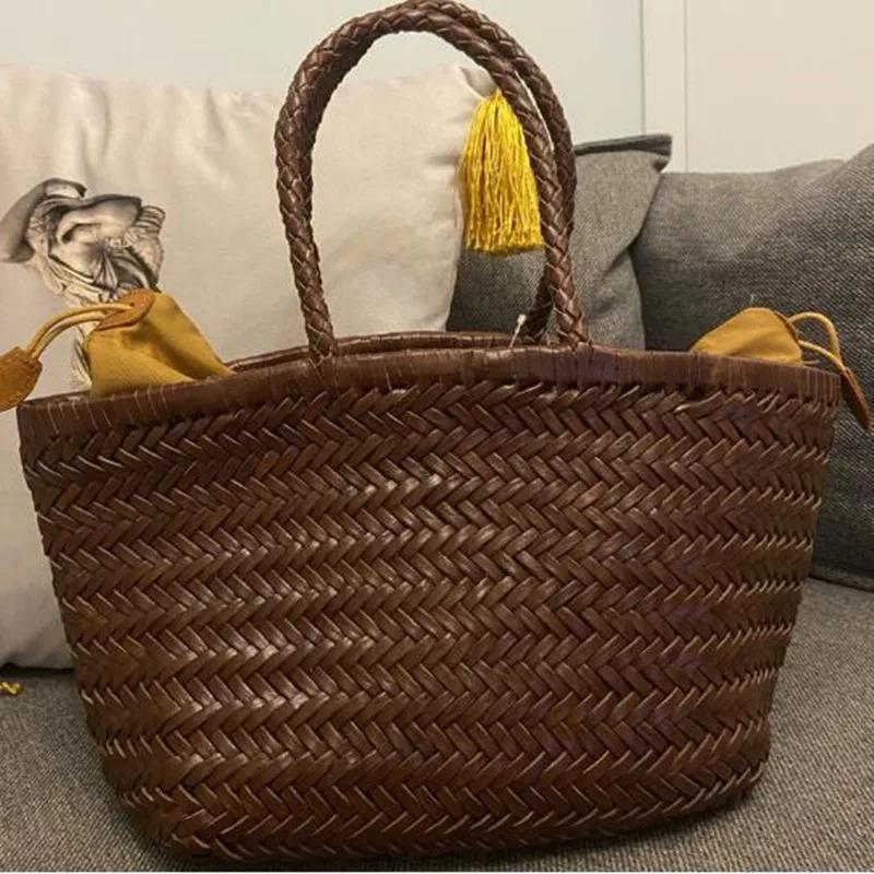 100% peau de vache naturelle tissage sacs à main main concepteur en cuir véritable femme fourre-tout