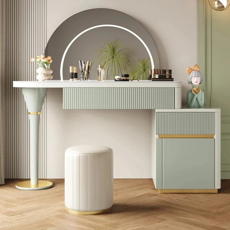 Organisateur moderne rangement vanité Table miroir filles femmes Unique maquillage vanité bureau gai