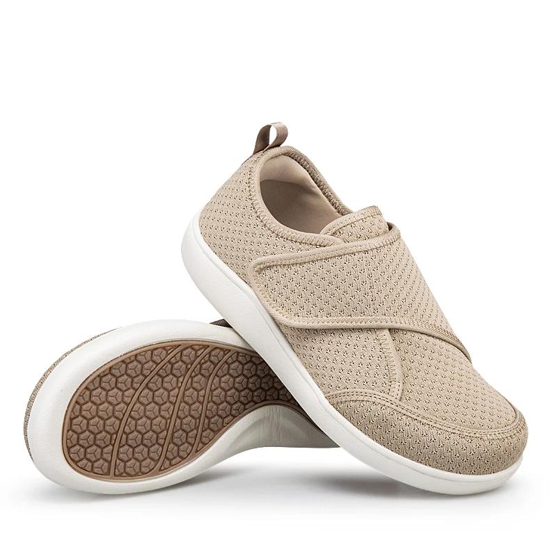 Chaussures pour diabétiques réglables unisexes, orthopédiques médicales pour pieds larges et gras, p