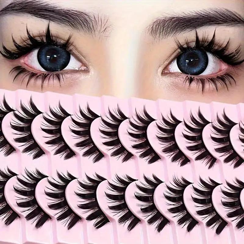 Outils de maquillage épais pour les yeux, 2 boîtes de 20 paires d'extensions de légumineuses et de p