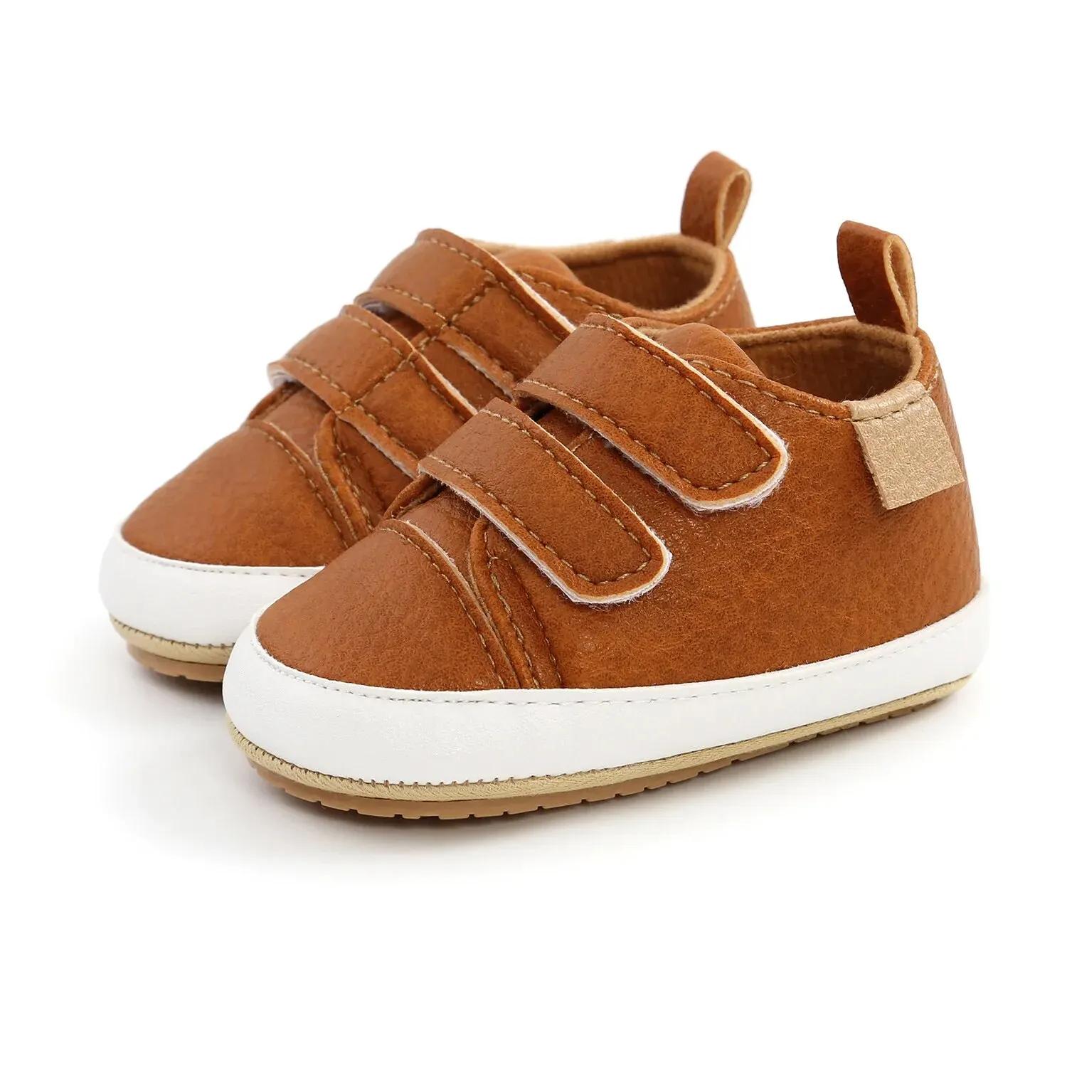 MRovior-Chaussures classiques unisexes en cuir PU pour bébé garçon et fille, mocassins pour les prem
