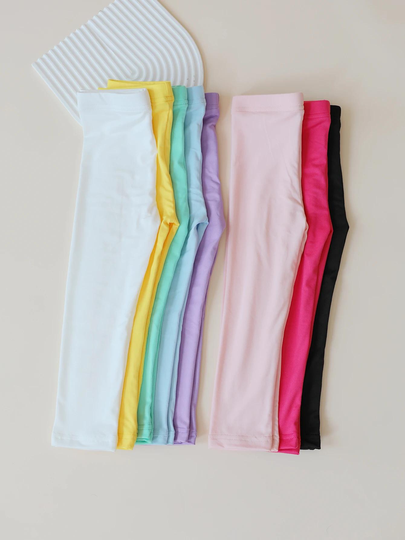 Pantalons pour filles, leggings élastiques doux pour enfants, couleur bonbon, pantalon skinny pour f
