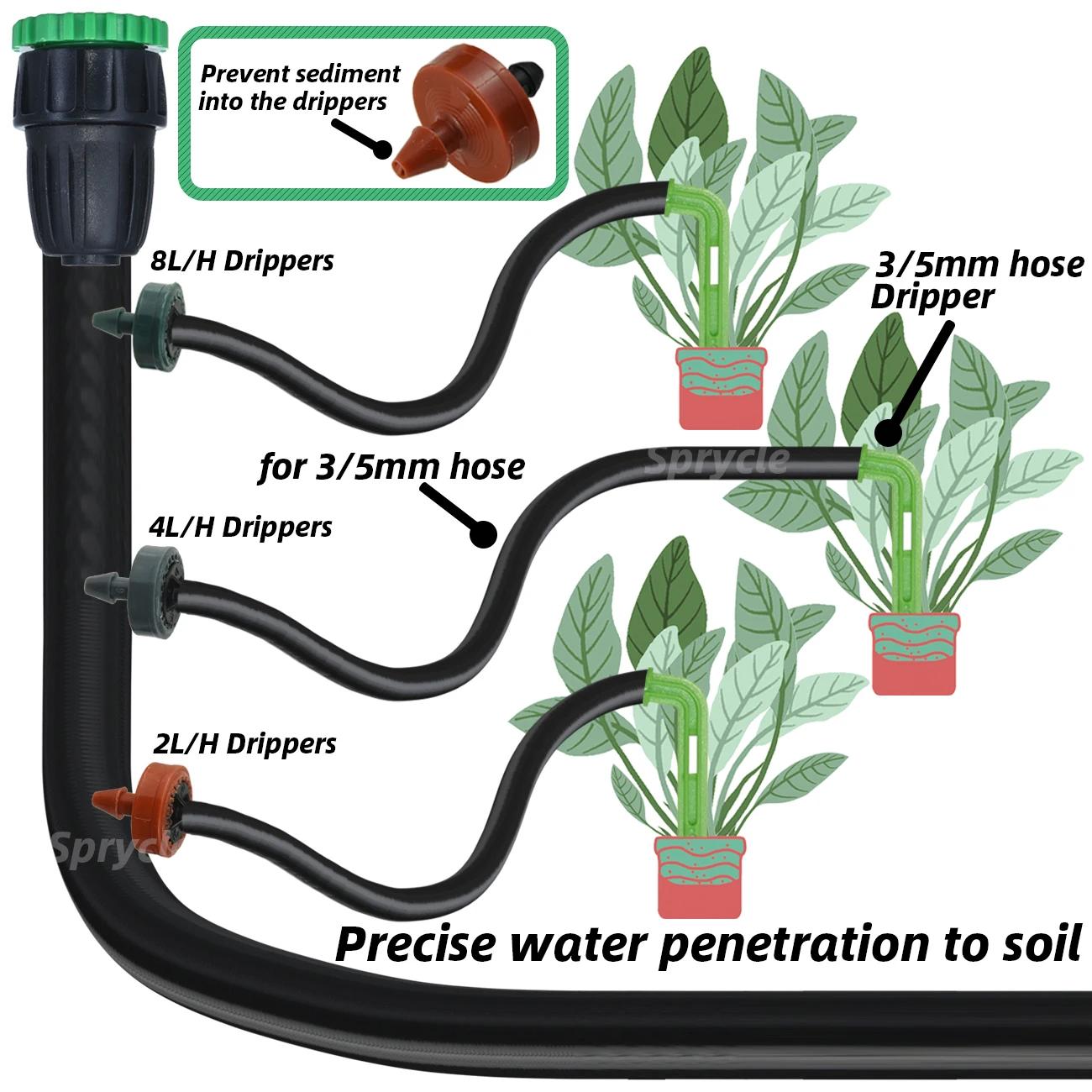 SPRYCLE 200 pièces 2L 4L 8L/H émetteur d'irrigation goutte à goutte à compensation de pression goutt
